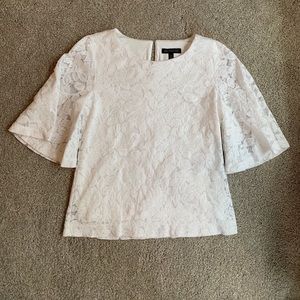 Banana Republic white lace blouse